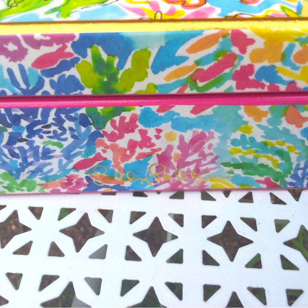 Lilly Pulitzer Colorful Mermaid Cove Floral Trinket Jewelry Box